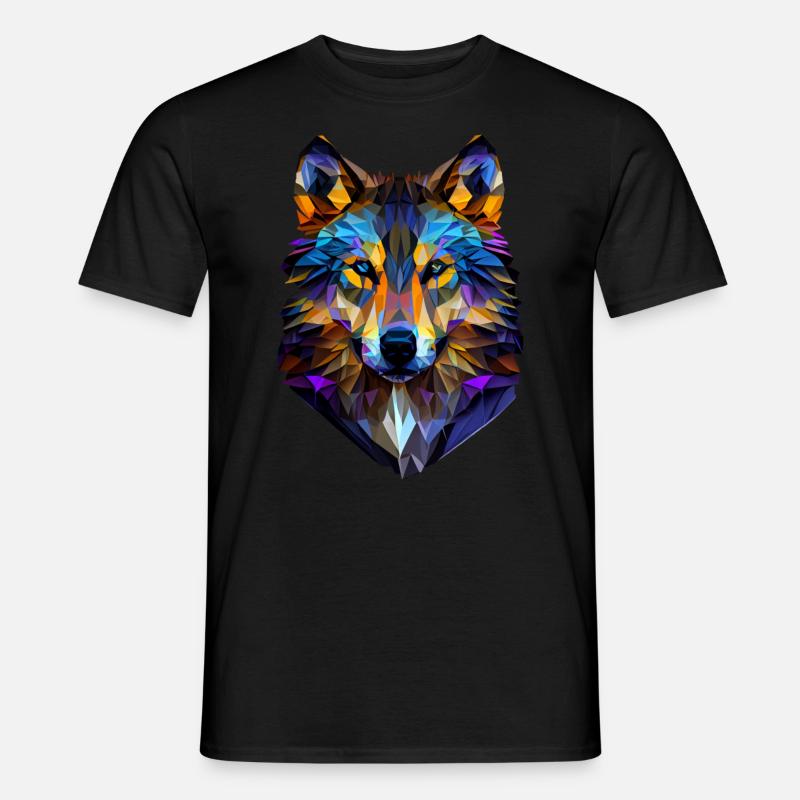 Wölfe Silhouette Naturschutz Tierschutz Wolf - Männer T-Shirt - Schwarz