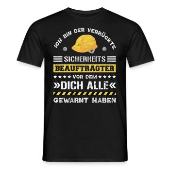 Safety Manager Sicherheitsbeauftragter - Männer T-Shirt - Schwarz - Vorne - AI Model Male 178 light (178cm)