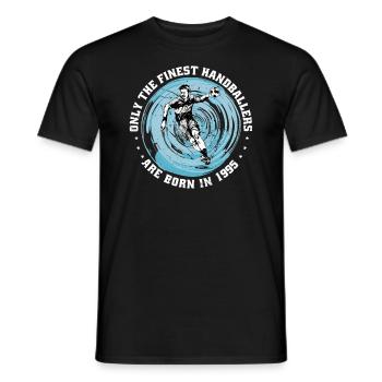 Handball player Handball player born 1995 - Men's T-Shirt - black - Front - AI Model Male 178 light (178cm)