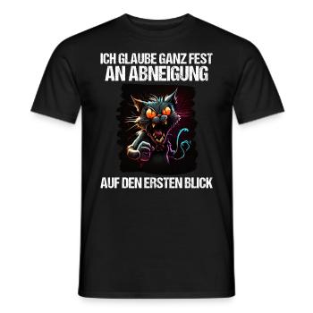 Katze Kätzchen Katzenhalter Katzen Sarkasmus - Männer T-Shirt - Schwarz - Vorne - AI Model Male 178 light (178cm)
