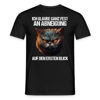 Katze Kätzchen Katzenhalter Katzen Sarkasmus - Männer T-Shirt - Schwarz - Vorne - AI Model Male 178 light (178cm)