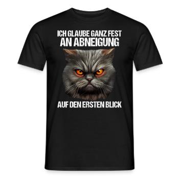 Katze Kätzchen Katzenhalter Katzen Sarkasmus - Männer T-Shirt - Schwarz - Vorne - AI Model Male 178 light (178cm)