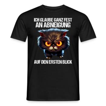 Katze Kätzchen Katzenhalter Katzen Sarkasmus - Männer T-Shirt - Schwarz - Vorne - AI Model Male 178 light (178cm)
