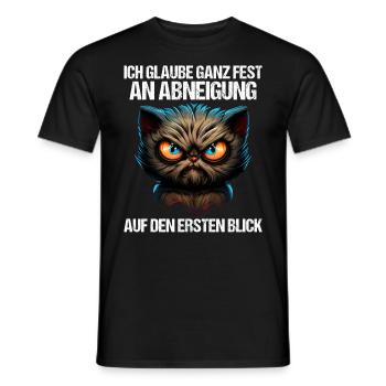 Katze Kätzchen Katzenhalter Katzen Sarkasmus - Männer T-Shirt - Schwarz - Vorne - AI Model Male 178 light (178cm)