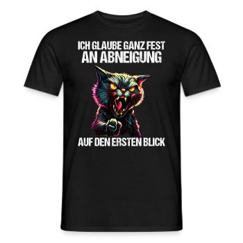 Katze Kätzchen Katzenhalter Katzen Sarkasmus - Männer T-Shirt - Schwarz - Vorne - AI Model Male 178 light (178cm)