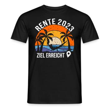 Rente Ruhestand Pension Deko Dekoration Rentner - Männer T-Shirt - Schwarz - Vorne - AI Model Male 178 light (178cm)