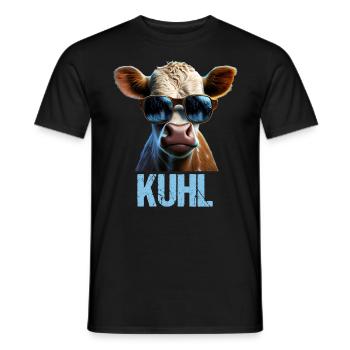 Kühe Landwirt Landwirtin Kuhliebhaber lustiges Kuh - Männer T-Shirt - Schwarz - Vorne - AI Model Male 178 light (178cm)