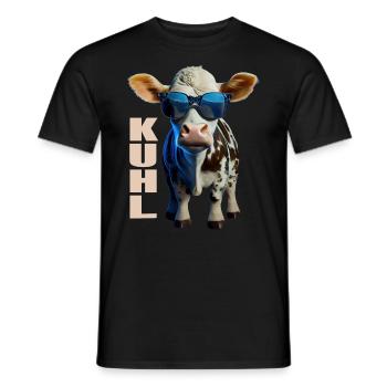 Kühe Landwirt Landwirtin Kuhliebhaber lustiges Kuh - Männer T-Shirt - Schwarz - Vorne - AI Model Male 178 light (178cm)
