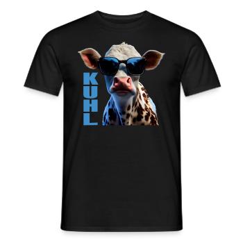Kühe Landwirt Landwirtin Kuhliebhaber lustiges Kuh - Männer T-Shirt - Schwarz - Vorne - AI Model Male 178 light (178cm)
