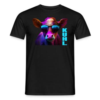 Kühe Landwirt Landwirtin Kuhliebhaber lustiges Kuh - Männer T-Shirt - Schwarz - Vorne - AI Model Male 178 light (178cm)