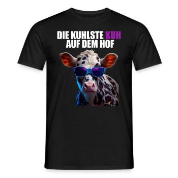 Kühe Landwirt Landwirtin Kuhliebhaber lustiges Kuh - Männer T-Shirt - Schwarz - Vorne - AI Model Male 178 light (178cm)