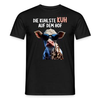Kühe Landwirt Landwirtin Kuhliebhaber lustiges Kuh - Männer T-Shirt - Schwarz - Vorne - AI Model Male 178 light (178cm)