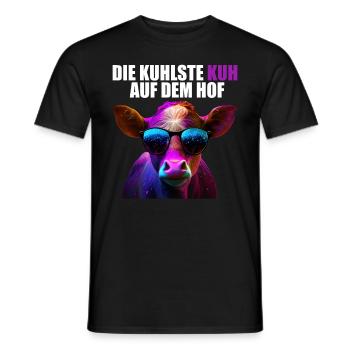 Kühe Landwirt Landwirtin Kuhliebhaber lustiges Kuh - Männer T-Shirt - Schwarz - Vorne - AI Model Male 178 light (178cm)