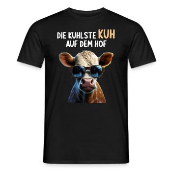 Kühe Landwirt Landwirtin Kuhliebhaber lustiges Kuh - Männer T-Shirt - Schwarz - Vorne - AI Model Male 178 light (178cm)