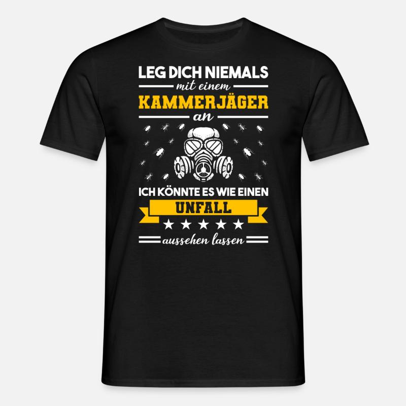 Kammerjäger Schädlingsbekämpfer - Männer T-Shirt - Schwarz