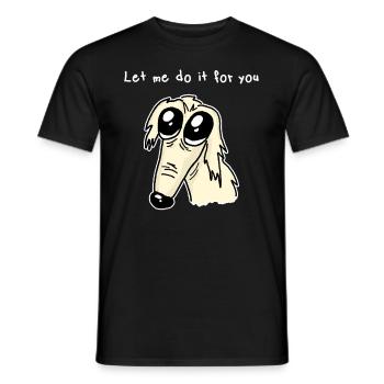 Barsoi Hund Borzoi Hund Let Me Do It For You - Männer T-Shirt - Schwarz - Vorne - AI Model Male 178 light (178cm)