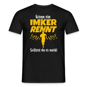 Imker Imkerin Bienenzüchter Bienenzucht Bienen - Männer T-Shirt - Schwarz - Vorne - AI Model Male 178 light (178cm)
