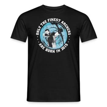Archer birthday born in 2015 - Men's T-Shirt - black - Front - AI Model Male 178 light (178cm)
