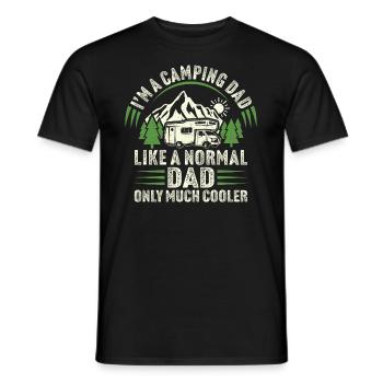 I'm a camping dad drive motorhome - Men's T-Shirt - black - Front - AI Model Male 178 light (178cm)