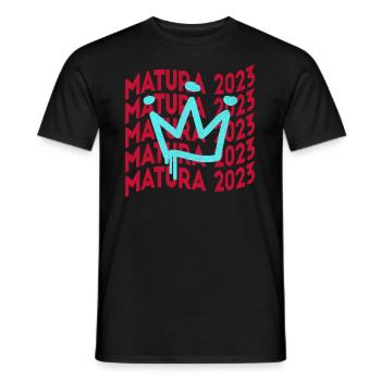 L’examen Matura 2023 Abitur a réussi la remise des diplômes - T-shirt homme - noir - Devant - AI Model Male 178 light (178cm)