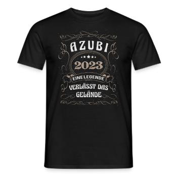 Ausbildung 2023 Abschluss Auszubildende Legende - Männer T-Shirt - Schwarz - Vorne - AI Model Male 178 light (178cm)