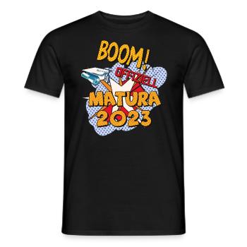 Matura 2023 Abitur a passé le certificat de bande dessinée Matura - T-shirt homme - noir - Devant - AI Model Male 178 light (178cm)