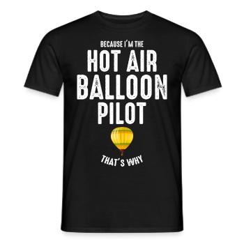 Montgolfière Montgolfière Montgolfière - T-shirt homme - noir - Devant - AI Model Male 178 light (178cm)