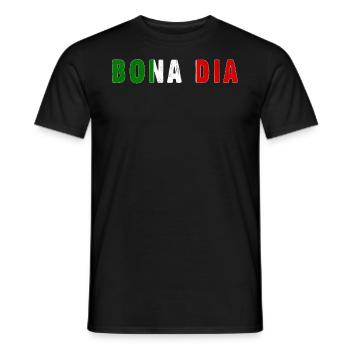 Bona Dia Good Morning Country Italy - Männer T-Shirt - Schwarz - Vorne - AI Model Male 178 light (178cm)