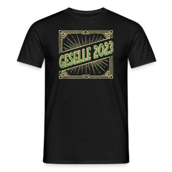 Ausbildung 2023 Abschluss bestanden Azubi Geselle - Männer T-Shirt - Schwarz - Vorne - AI Model Male 178 light (178cm)