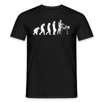Bauarbeiter Maurer-Handwerker Baustellen-Maurer - Männer T-Shirt - Schwarz - Vorne - AI Model Male 178 light (178cm)