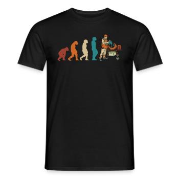 Bauarbeiter Maurer-Handwerker Baustellen-Maurer - Männer T-Shirt - Schwarz - Vorne - AI Model Male 178 light (178cm)
