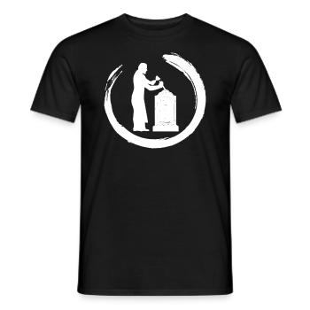 Sculptors Craftsmen Stone sculptors Gravestones - Men's T-Shirt - black - Front - AI Model Male 178 light (178cm)