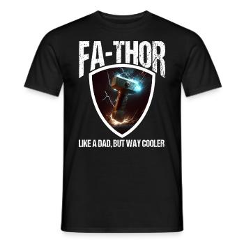 Papa Vathor Va Thor Father's Day Father's Day Gift - Men's T-Shirt - black - Front - AI Model Male 178 light (178cm)
