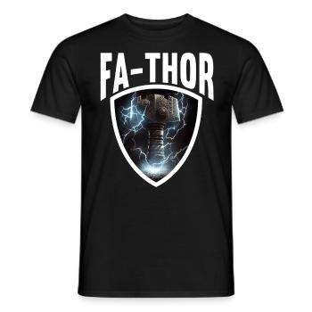 Papa Vathor Va Thor Father's Day Father's Day Gift - Men's T-Shirt - black - Front - AI Model Male 178 light (178cm)