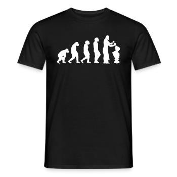 Stonemason Craftsman Stone Sculptor Evolution - Men's T-Shirt - black - Front - AI Model Male 178 light (178cm)
