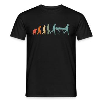 Paramedic Ambulance Emergency Sani - Men's T-Shirt - black - Front - AI Model Male 178 light (178cm)