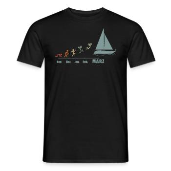 Segler Segelboot Segelschiff Segelyacht - Männer T-Shirt - Schwarz - Vorne - AI Model Male 178 light (178cm)