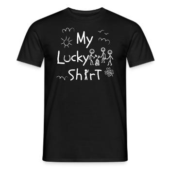 Randonnée de survie Bushcrafter Bushcraft - T-shirt homme - noir - Devant - AI Model Male 178 light (178cm)