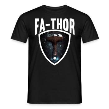 Papa Vathor Va Thor Vatertag Vatertagsgeschenk - Männer T-Shirt - Schwarz - Vorne - AI Model Male 178 light (178cm)