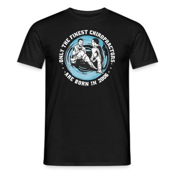 Physiotherapy born 2006 - Men's T-Shirt - black - Front - AI Model Male 178 light (178cm)