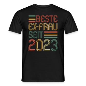 Weltbeste Ex-Frau seit 2023 Scheidungs - Männer T-Shirt - Schwarz - Vorne - AI Model Male 178 light (178cm)