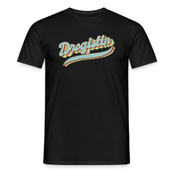 Apotheker Vintage Drogistin - Männer T-Shirt - Schwarz - Vorne - AI Model Male 178 light (178cm)
