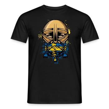 Schwedisch Wikinger Geschenk Männer Schweden - Männer T-Shirt - Schwarz - Vorne - AI Model Male 178 light (178cm)