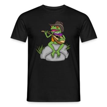 Musique Country Grenouille Bluegrass Music Mandoline - T-shirt homme - noir - Devant - AI Model Male 178 light (178cm)