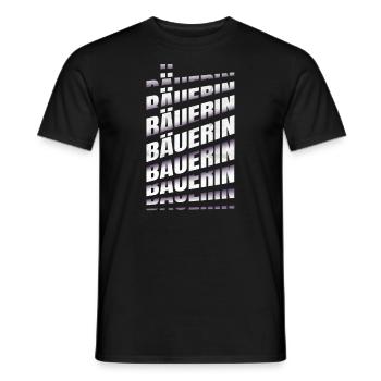 Bauern Spruch Landwirtin Bäuerin - Männer T-Shirt - Schwarz - Vorne - AI Model Male 178 light (178cm)