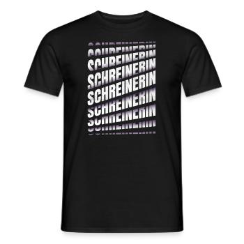Schreiner Spruch Schreinerin - Männer T-Shirt - Schwarz - Vorne - AI Model Male 178 light (178cm)