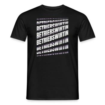 BWL Spruch Betriebswirtin - Männer T-Shirt - Schwarz - Vorne - AI Model Male 178 light (178cm)