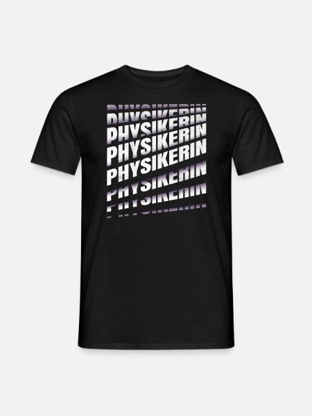 Physik Spruch Physikerin - Männer T-Shirt - Schwarz