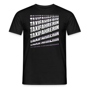Taxi-Fahrer Spruch Taxifahrerin - Männer T-Shirt - Schwarz - Vorne - AI Model Male 178 light (178cm)
