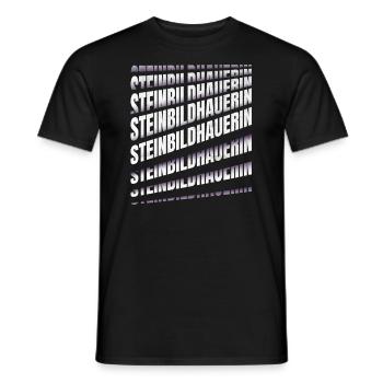 Handwerker Spruch Steinmetzin Steinbildhauerin - Männer T-Shirt - Schwarz - Vorne - AI Model Male 178 light (178cm)